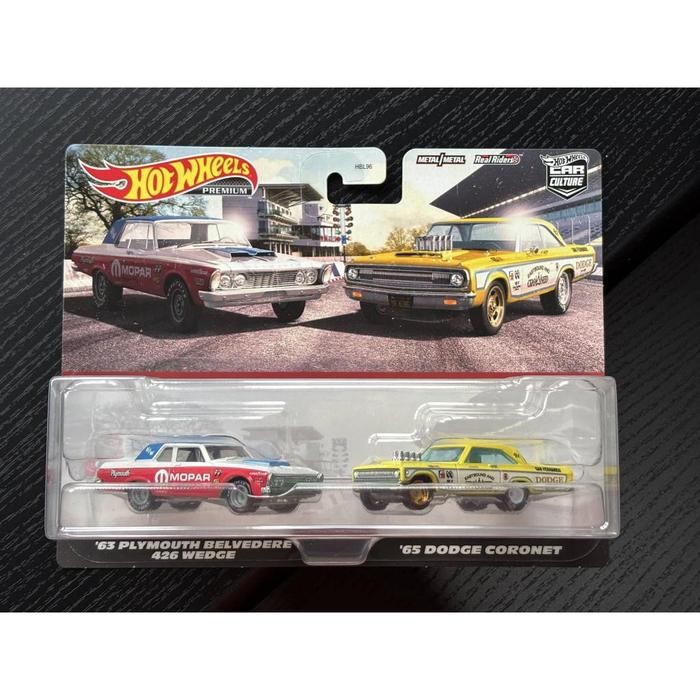 Hotwheels 2 Pack Mooneyes Plymouth Belvedere Dodge Coronet Toy