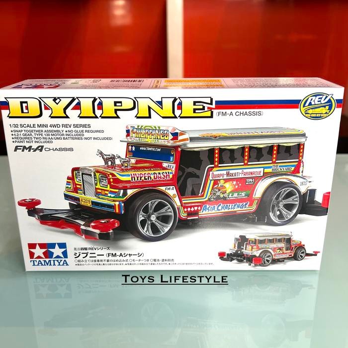 Mainan Rakit Mobil Tamiya Mini 4WD - Dyipne (ORIGINAL)