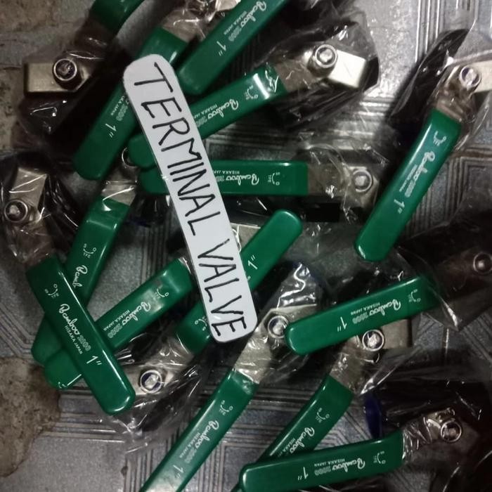 Terbagus Ball Valve Bamboo 1"/Ball Valve Carbon Bamboo 1"/Ball Valve 2000Psi 1"