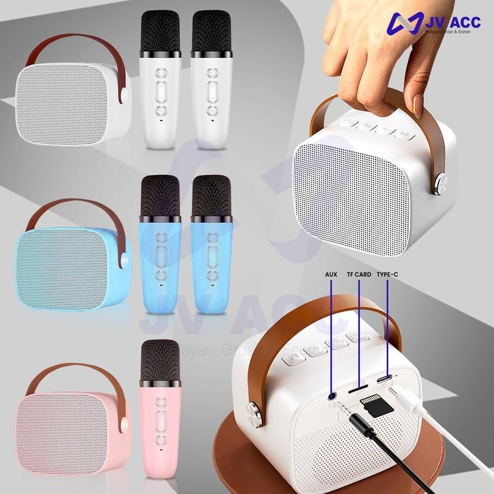 TERLARIS NVN-KTV1 SPEAKER BLUETOOTH MICROPHONE SET KARAOKE KTV WIRELESS