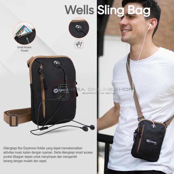

FA376 Tas Selempang Pria Sling Bag Well's Tas Samping Mini Simple Compact HEMAT