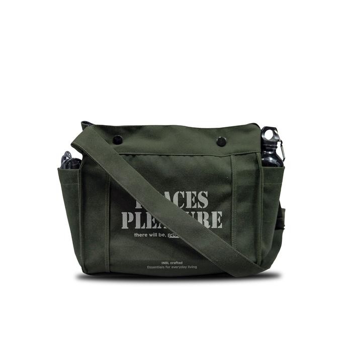

HC456 weister sling bag tas kuliah tas selempang kanvas INBL peace pleasure army Pria Slingbag STOK
