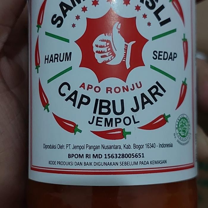

Sambel Asli Cap Ibu Jari / Jempol 320 Ml