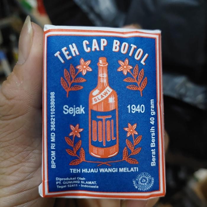 

Teh Cap Botol Bubuk Biru / Hijau 40 Gram