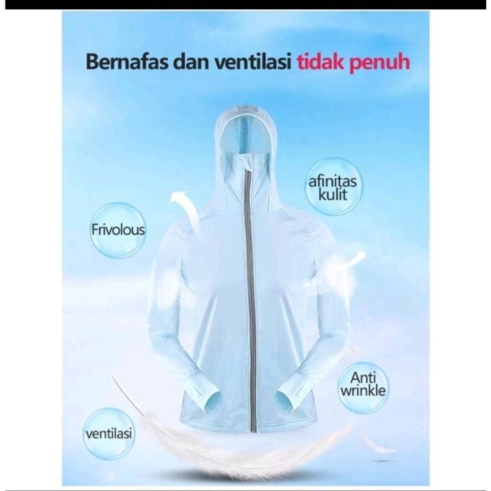 Arc'Teryx - Jaket Matahari Import Logo Kelinci / Hoodie Pelindung Uv Anti Air Anti Matahari / Jaket