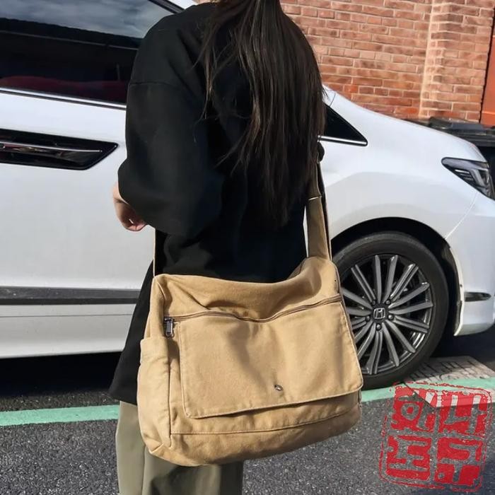 

JR456 [Beli Lokal] Satu Alat CROSSBODY Tas Selempang Bahan Kanvas Tebal Premium EKSLUSIF