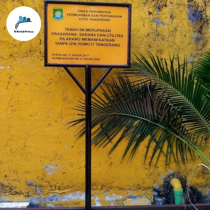 CN548 plang nama toko jalan custom besi pipa hollow BERKUALITAS