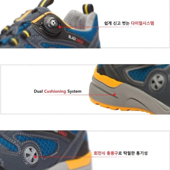 Safety Shoes Sport Black Eagle Vc-401D Original Sepatu Safety