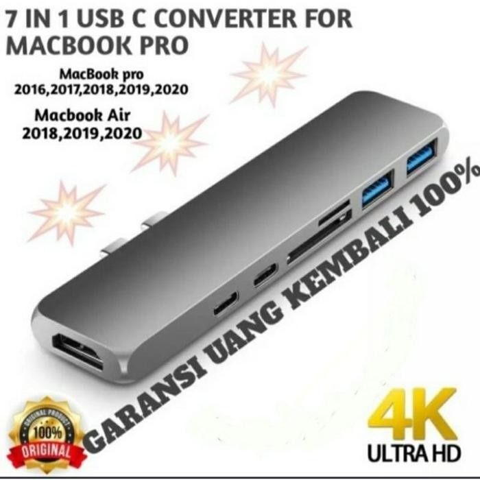 Macbook Pro Converter 7IN1 USB TYPE C HUB HDMI 7 IN 1 not DODOCOOL