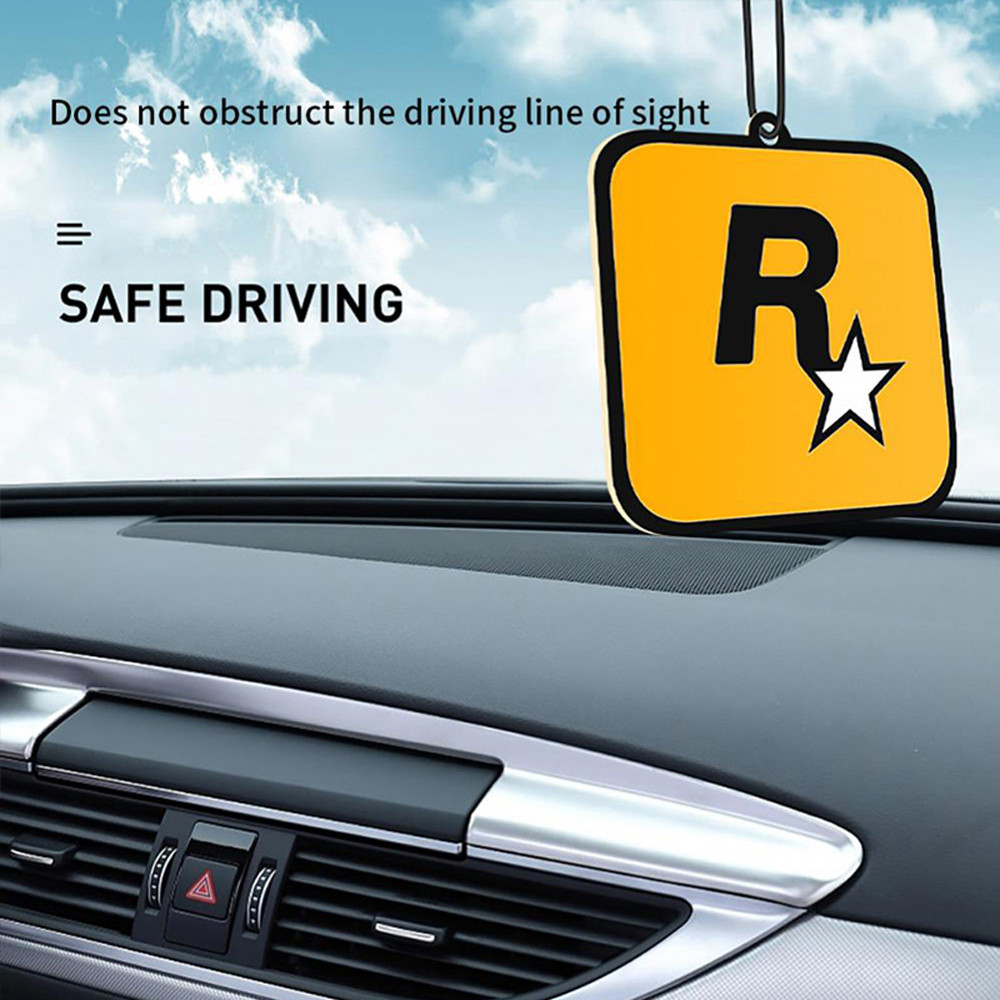 IMPORT 2PCS CAR ROCKSTAR FRAGRANCE TABLETS CAR INTERIOR PENDANT PENDANT AIR FRESHENER AROMATHERAPY
