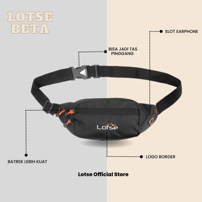 

ET944 Tas Selempang Pria Paket Hemat Nara Beta pinggang waistbag BERGARANSI