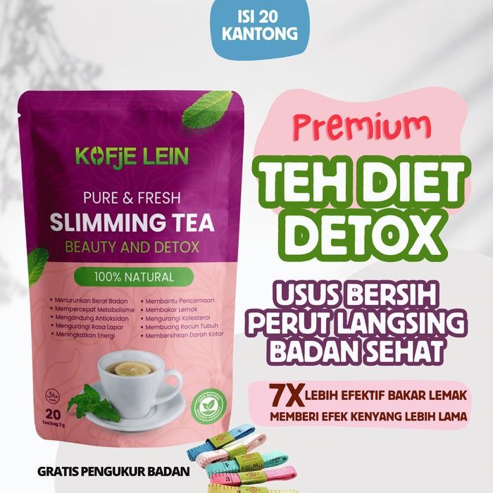 

Teh Diet Ampuh Detox Pelangsing Alami Cepat Penurun Berat Badan Pembakar Lemak Herbal 20 Kantong