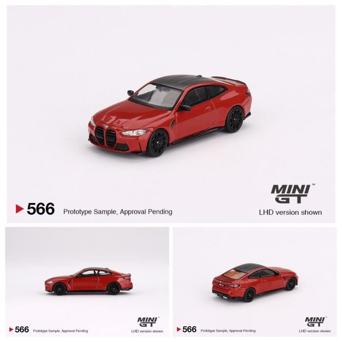 Minigt 566 Bmw M4 Competition (G82) Toronto Red Metallic Mini Gt Mgt