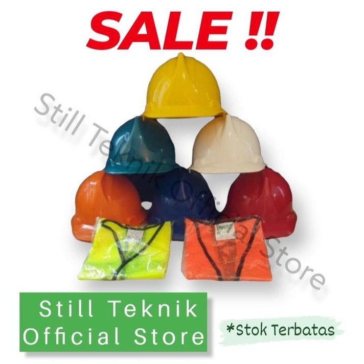 Helm safety proyek dan rompi jaring proyek Paket - ROMPI PROYEK (TERBAIK) (TERBARU) (TERMURAH)