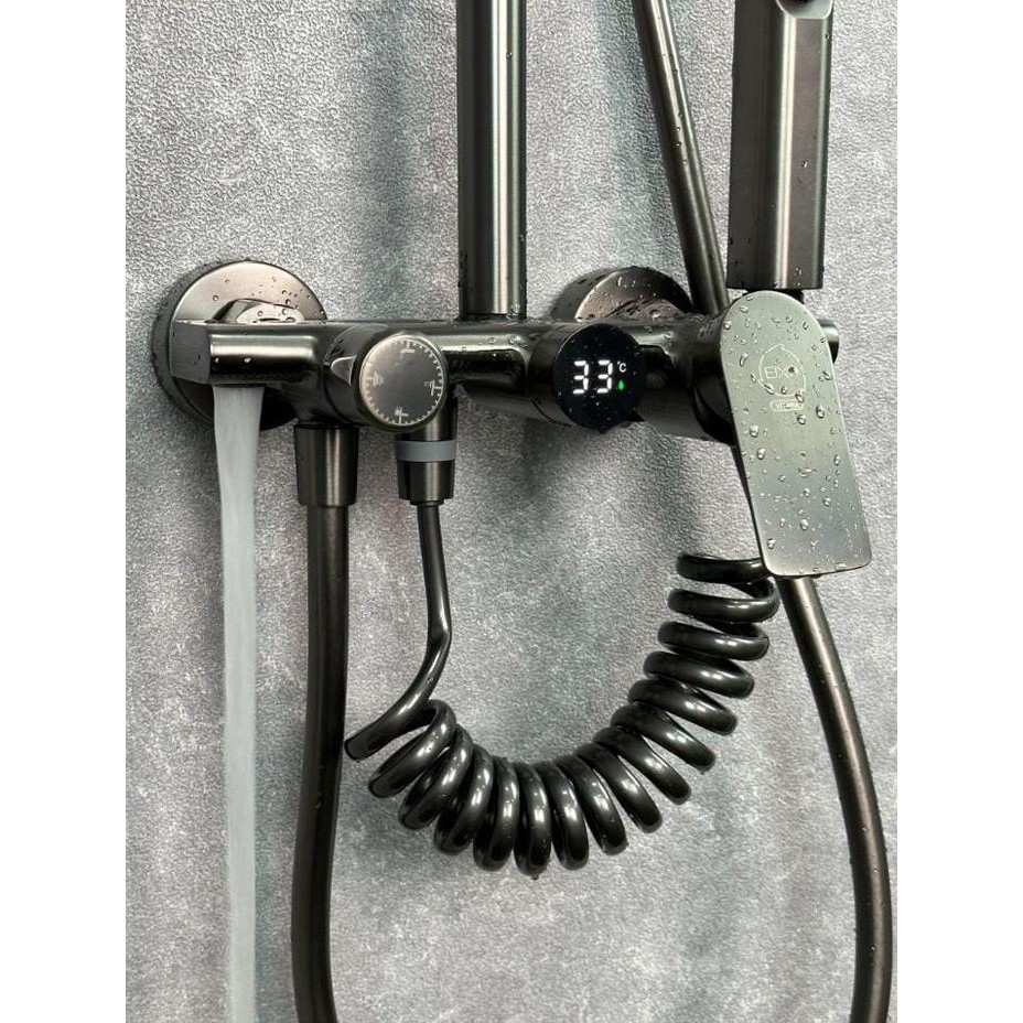 EIXO VITARA SHOWER COLUMN SET STAINLESS PANCURAN MANDI PANAS DINGIN