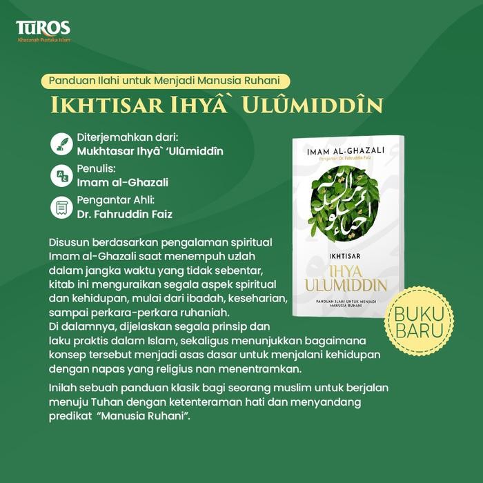 

SALE !!! RENE TUROS - PAKET BUKU IKHTISAR IHYA ULUMIDDIN SC DAN HIDUP DI DUNIA APA YANG KAU CARI