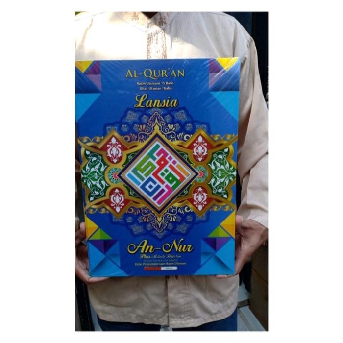 

SALE !!! AL QURAN JUMBO AL QURAN AN NUR BESAR NON TERJEMAH UKURAN A3 LANSIA PLUS METODE HAFALAN