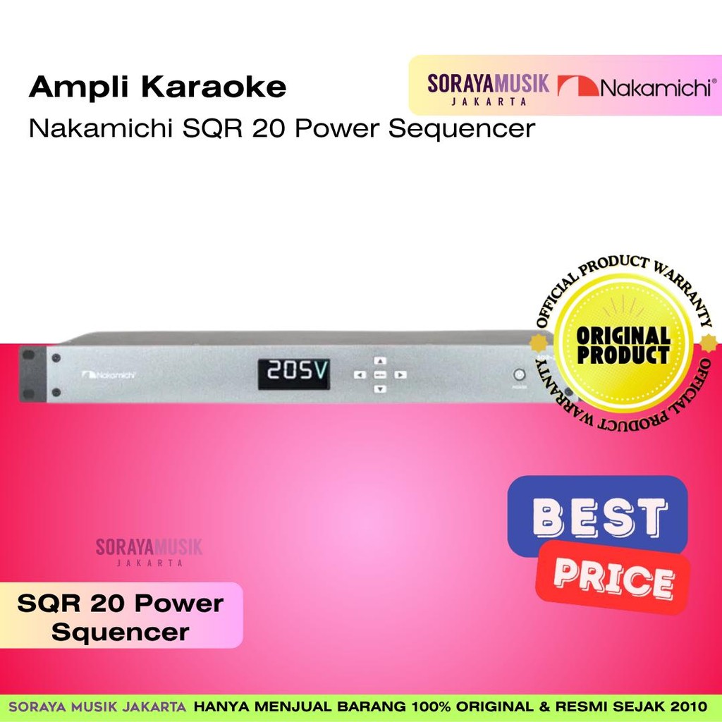 Nakamichi SQR 20 Power Sequencer | Power Sequencer | Garansi Resmi Distributor | Produk Original