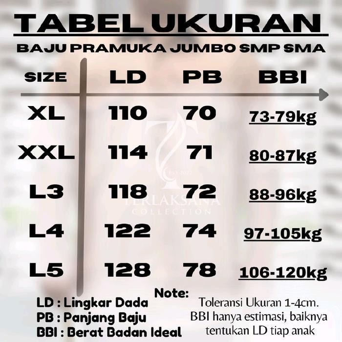 Terbaru Baju Pramuka Jumbo Smp Sma Seragam Pramuka Twist Pendek *