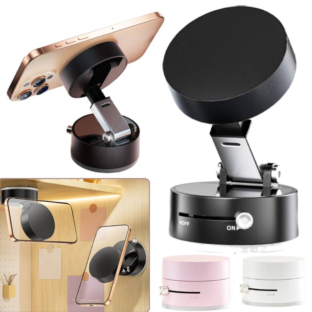 Foldable Magnetic Vacuum Car Phone Holder Foldable Suction Cup with Suction Cup Hands-Free Navigatio