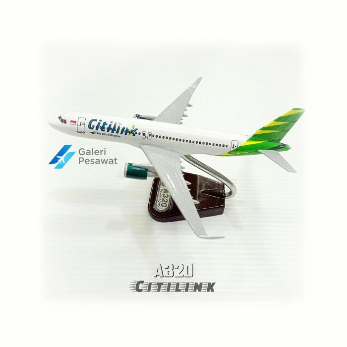 Miniatur Replika Pesawat Citilink A320 Pasti Ori