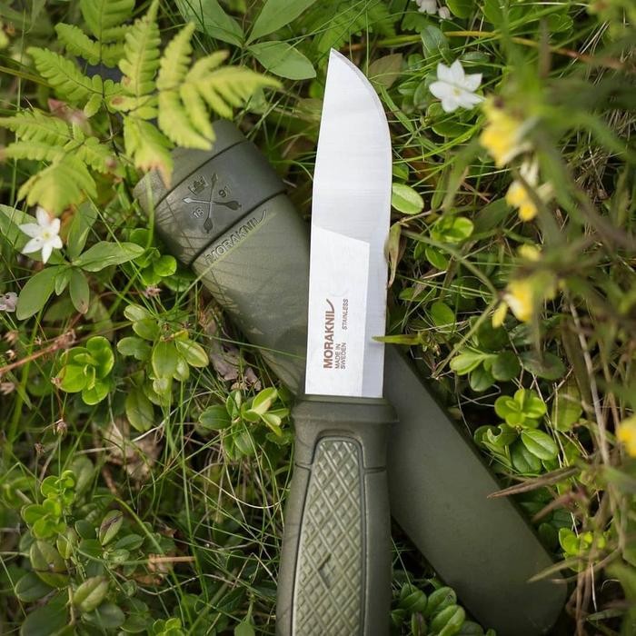 Morakniv Kansbol With Polymer Sheath (S) Stainless Steel / Pisau Bushcraft Survival Best Seller