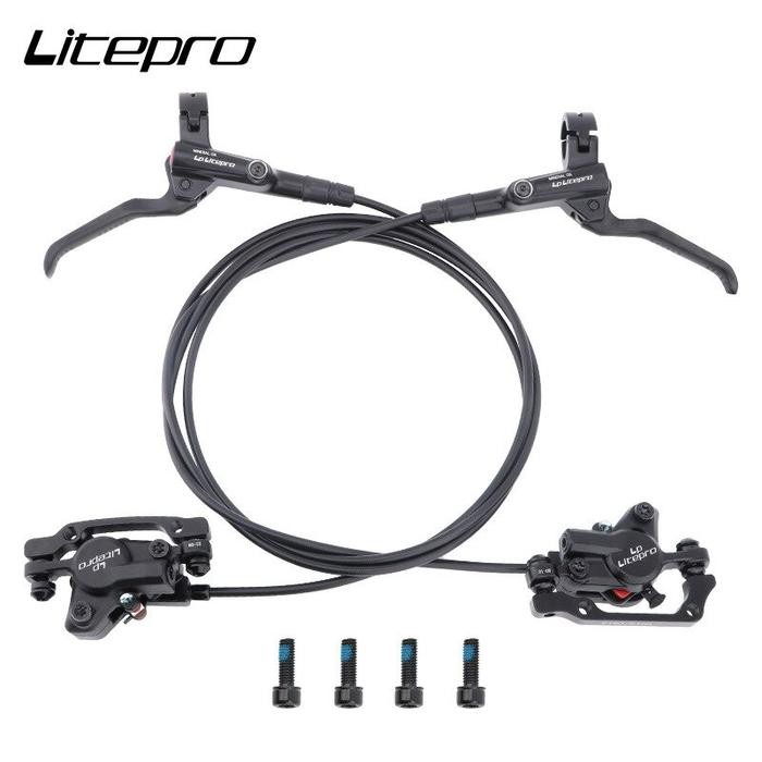 Pacific Wimcycle - Rem Hidrolik Sepeda Lipat Mtb Fullset Brake Lever Kaliper Blk