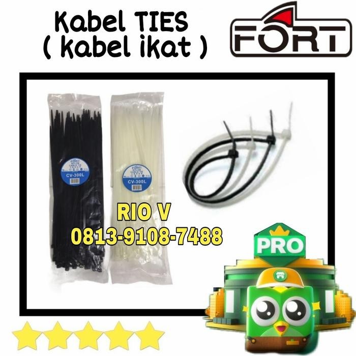 

Kabel Ties Segel 7,6 X 400 Mm / Cable Ikat Tis 40 Cm Tie Cv-400T Fort