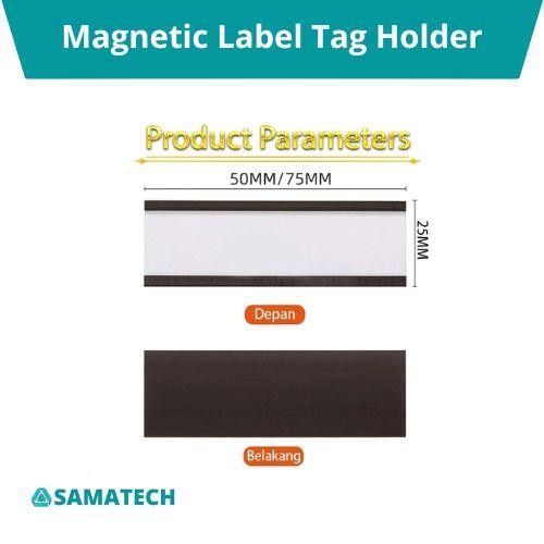 

Magnetic Label Holder Price Name Tag Organizer Magnetik Dirak Loker Harga Nama Tag Blank Card 75 Mm