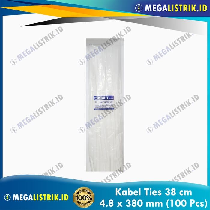 

Powell Kabel / Cable Ties / Tie 38 Cm / 4.8 X 380 Mm Putih