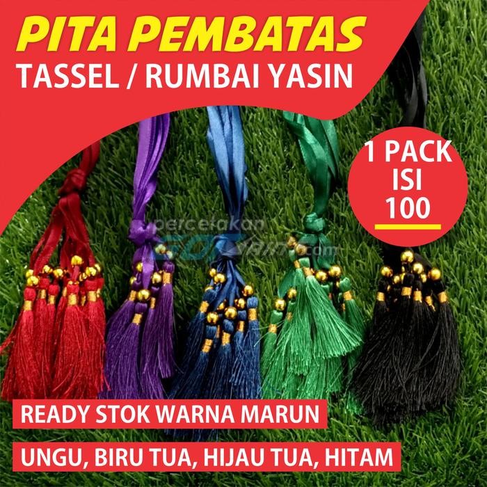 

Rumbai Tassel Pembatas Buku Yasin Biru Merah Hitam Ungu Hijau
