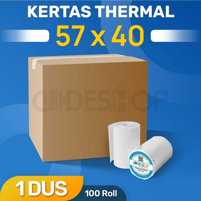 

1 Dus - Kertas Kasir Codeshop 57 x 40mm Cetak Struk Thermal