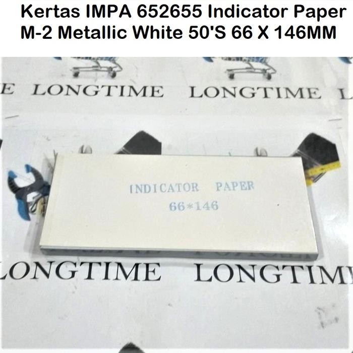 

Kertas IMPA 652655 Indicator Paper M-2 Metallic White 50'S 66 X 146MM
