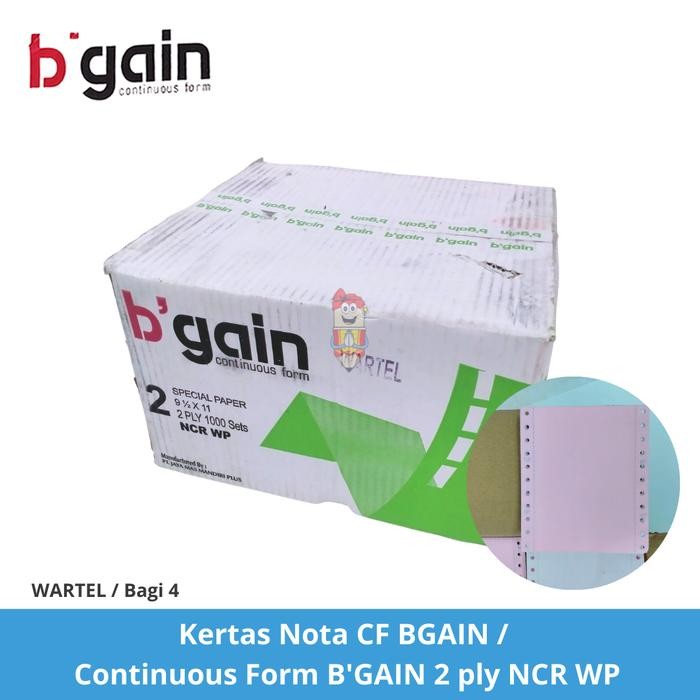 

Kertas Nota CF BGAIN / Continuous Form B'GAIN K2 Wartel 2ply 1000 Sets