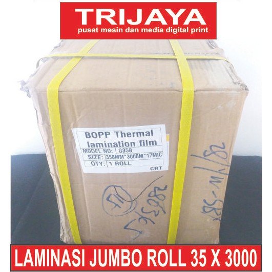 Bahan Laminasi Jumbo Roll Panas 35 x 3000