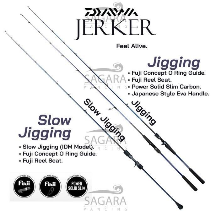 Tersedia Joran Daiwa Jerker Joran Slow Jigging Rod Jigging Joran Solid Carbon Ring Sudah Fuji