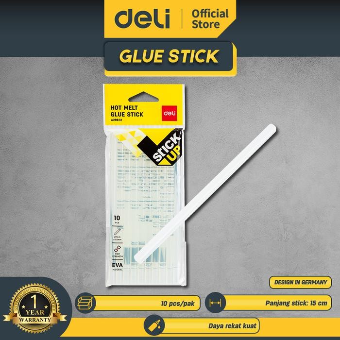 

Stok Baru Deli Glue Gun Refill Isi ulang Lem Tembak isi 10 pcs 7mmx15cm EA29812