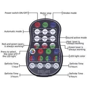 Lampu Disco Laser Dj Remote Control Lighting Lampu Panggung Lampu Disco Laser Ikut Musik Suara Rgb