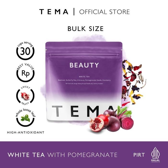 

TEMA Tea Loose Leaf Large Pouch - Beauty / White Beet Pomegranate
