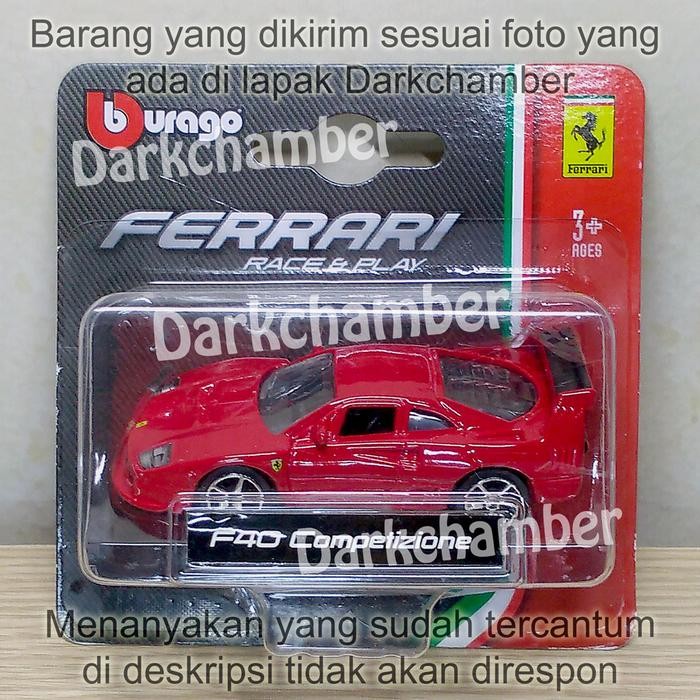 Bburago Ferrari F40 Competizione 458 Speciale Challenge Stradale