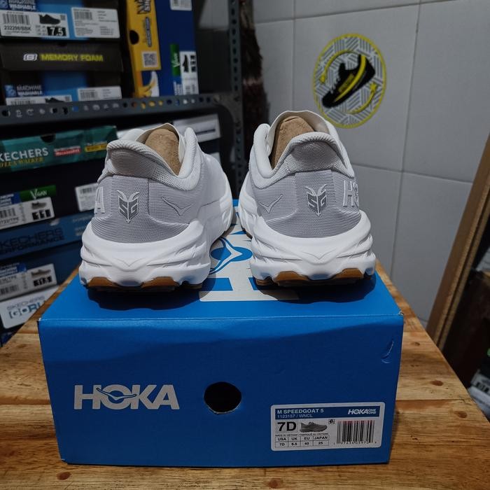 Hoka One One Speedgoat 5 White / Nimbus Cloud - Men'S Trail Running Termurah Best Quality 100%
