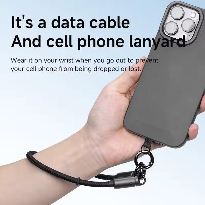 SALE  HAGIBIS GS200-30CM USB4 PHONE LANYARD CABLE PORTABLE USB C TO TYPE-C WRIST LANYARD CABLE