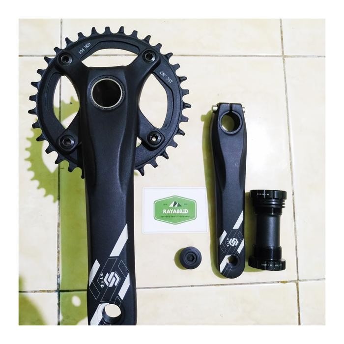 Best seller RAYA88 SYTE CRANKSET SINGLE MTB 34T 36T HOLLOWTECH 2 INCLUDE BB HT2 Terlaris
