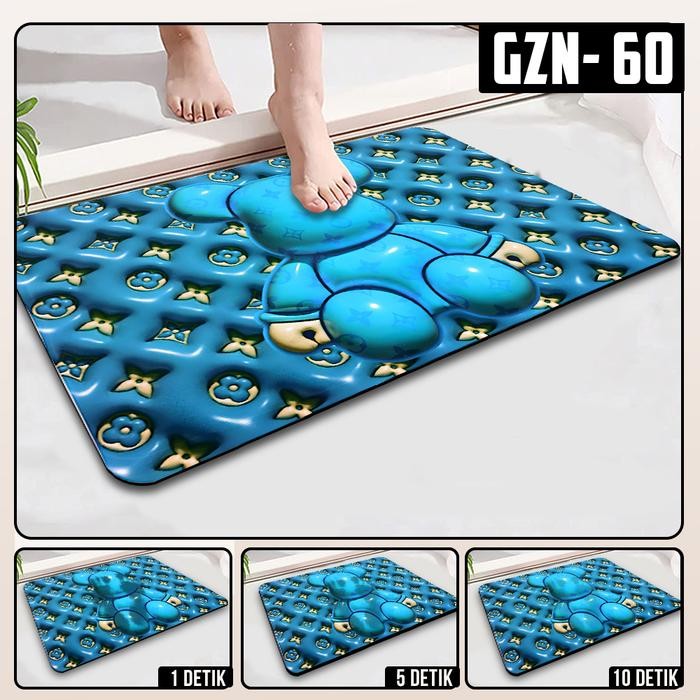 UNIK BANDUNG Keset Kamar Mandi Anti selip Motif Boneka Dengan 3D Mudah Menyerap Air Keset Lantai