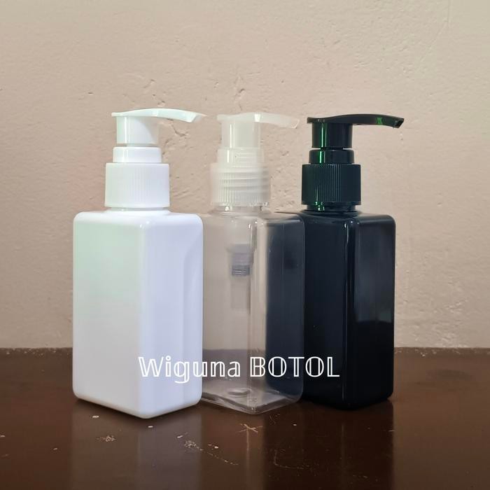 Botol Pump 100ml Kotak / Botol Pet 100ml kotak Pump Lotion *