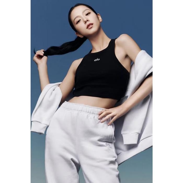 Tanktop alo yoga ribbed tanktop tanktop alo baju alo yoga *