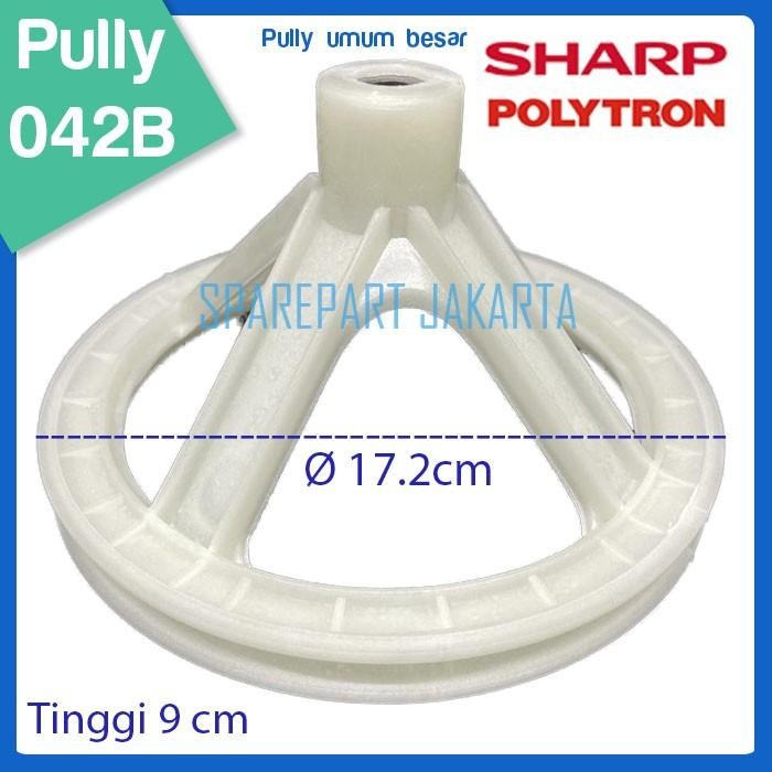 Pully umum besar As kotak diameter 17.2cm (WPL-042B) *