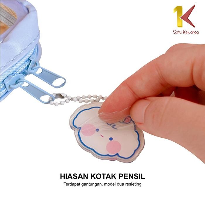 

Kenko Stationary - Sk A61 Tempat Pensil Anak Transparan Motif Kartun Pencil Case Multifungsi Ala