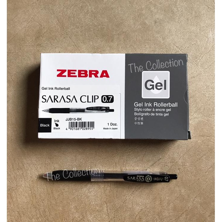 

Kenko Stationary - Atk0435Sr 0.7 Hitam Jjb15Bk Sarasa Zebra Gel Pen Clip Ink Black 0,7Mm