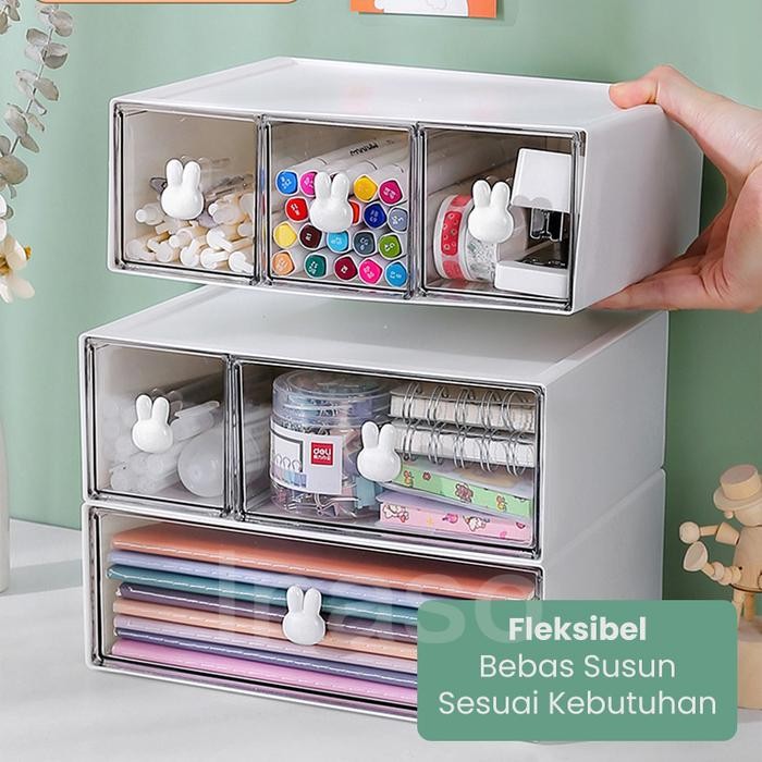 

Kenko Stationary - Inaso Rak Alat Tulis Kantor Organizer Meja Rias Tempat Make Up Kosmetik Storage